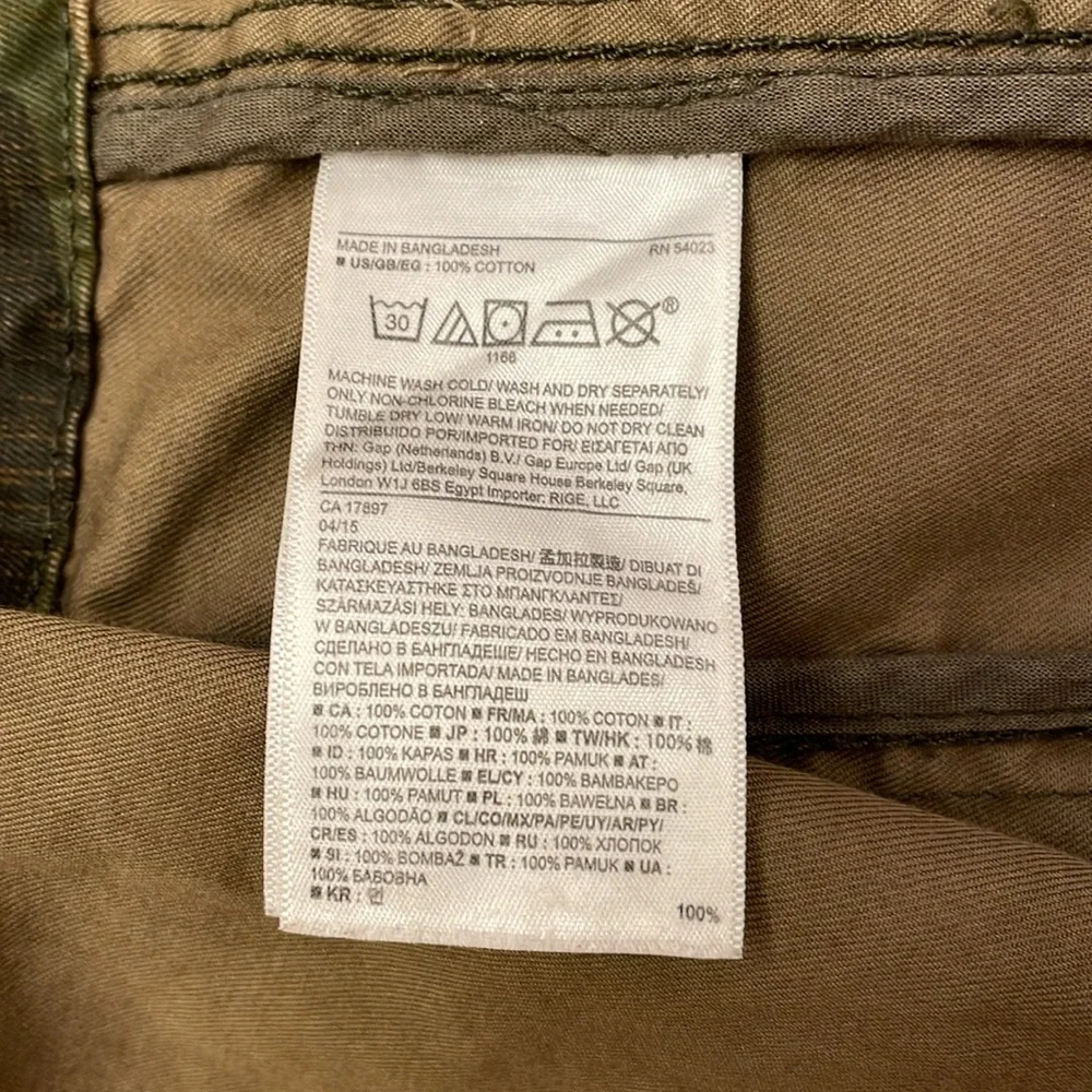 Banana Republic Men’s Army Camo 4 Pocket Jacket Medium Button Down Military Coat